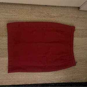 Hanae Mori Elegant Red Women's Skirt
